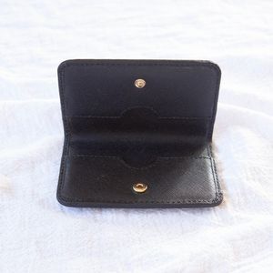 Hayden and Harnett Card Wallet Black Leather